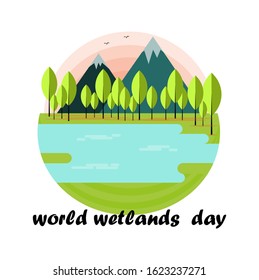 World Wetland Day Card Design