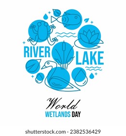 World wetland day poster design