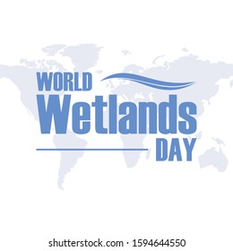 World Wetlands Day design vector