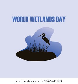 World Wetlands Day design vector
