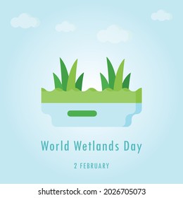 World Wetlands Day, Vector illustration design.