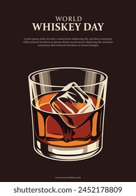 World Whiskey Day background. Vector illustration.