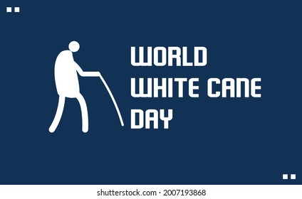 World White Cane Day vector template