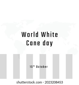 World White Cane Day, Vector illustration design.