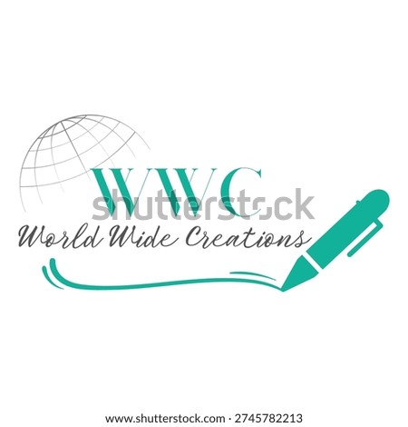 World Wide Creations Logo Template for Writer - Editor - Publishing House - Blog - Brand