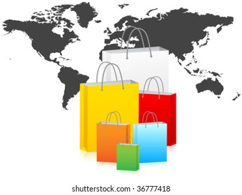 world wide delivery vector illustration