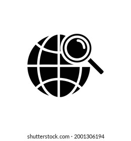 World Wide Filled Icon Vector Illustration