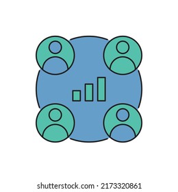 World wide human resource icon