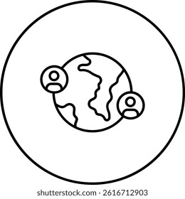 World wide vector icon. Can be used for printing, mobile and web applications.