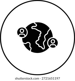 World wide vector icon. Can be used for printing, mobile and web applications.
