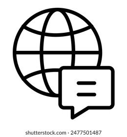 World Wide Vector Line icon design