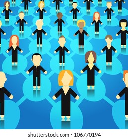 World wide web abstract scheme in perspective