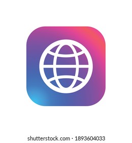 World Wide Web - App Icon Button
