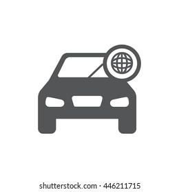 World wide web car icon 