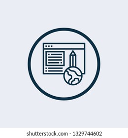 World wide web concept globe icon set. Planet web symbol set. Globe icons for websites. Globe symbol web icon set with www sign.
