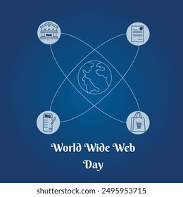 World Wide Web Day is celebrated on August 1 every year. World Wide Web Day design