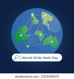 planilla de diseño de día de la web mundial para celebración. diseño de vectores web a nivel mundial. diseño vectorial de día de la web a nivel mundial.