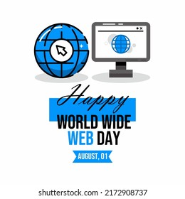 World Wide Web Day Illustration 