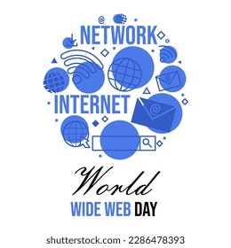 World wide web day illustration