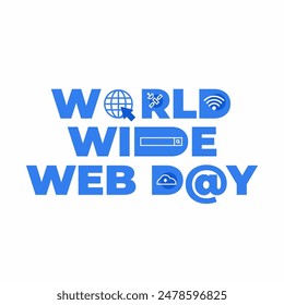 World wide web day poster design