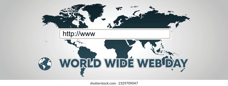 cartel vectorial del día mundial de la web 1 de agosto
