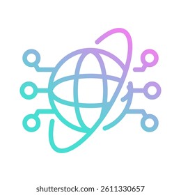 World Wide Web Icon Element For Design