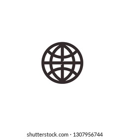 World Wide Web icon simple version
