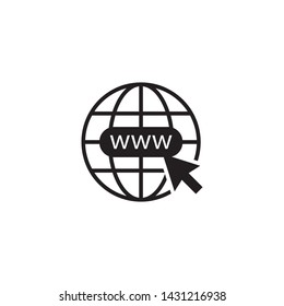 World Wide Web Icon Vector Illustration