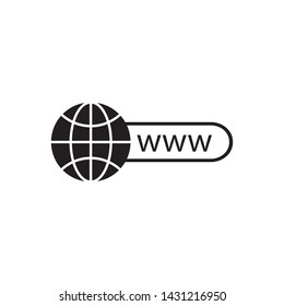 World Wide Web Icon Vector Illustration