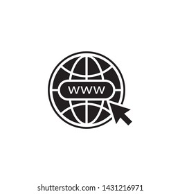 World Wide Web Icon Vector Illustration