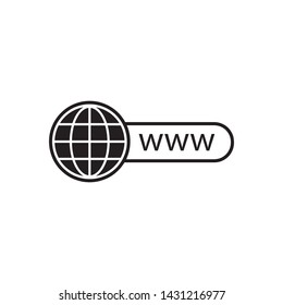 World Wide Web Icon Vector Illustration
