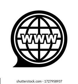 world wide web icon vector