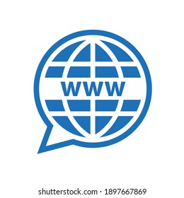 world wide web icon vector