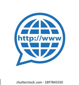 world wide web icon vector