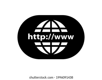 weltweit verbreiteter Web-Icon-Vektorgrafik