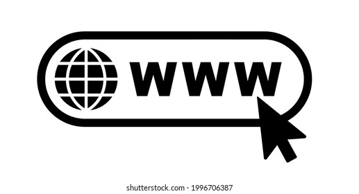 world wide web icon vector