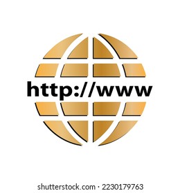 world wide web icon vector