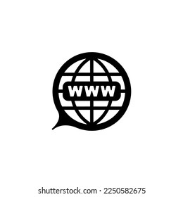 world wide web icon vector