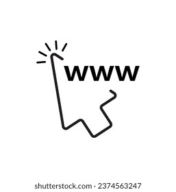 world wide web icon vector