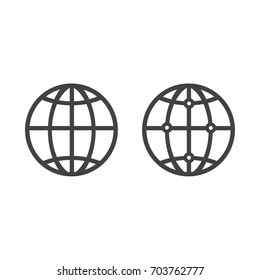 World Wide Web icon vector