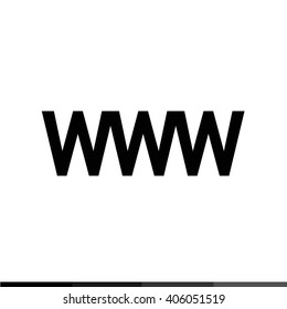 World wide web symbol icon Illustration design