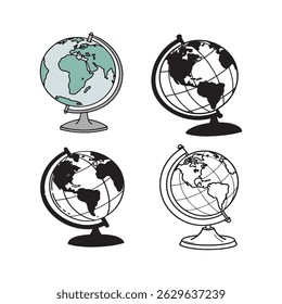 world wide web vector icon set.