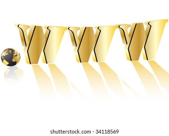 world wide web vector illustration
