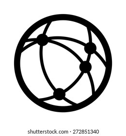 World wide web / www Internet communication line art vector icon for apps and websites