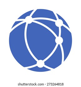 World Wide Web / Www Internet Network Flat Vector Icon For Apps And Websites