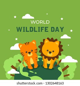 World Wild Life Day Illustration