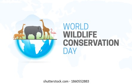 World Wildlife Conservation Day  Background Illustration 