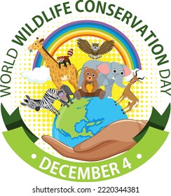 World Wildlife Conservation Day Banner Design illustration