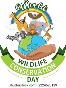 World Wildlife Conservation Day Banner Design illustration