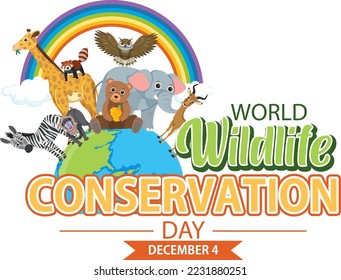 World Wildlife Conservation Day Banner Design illustration